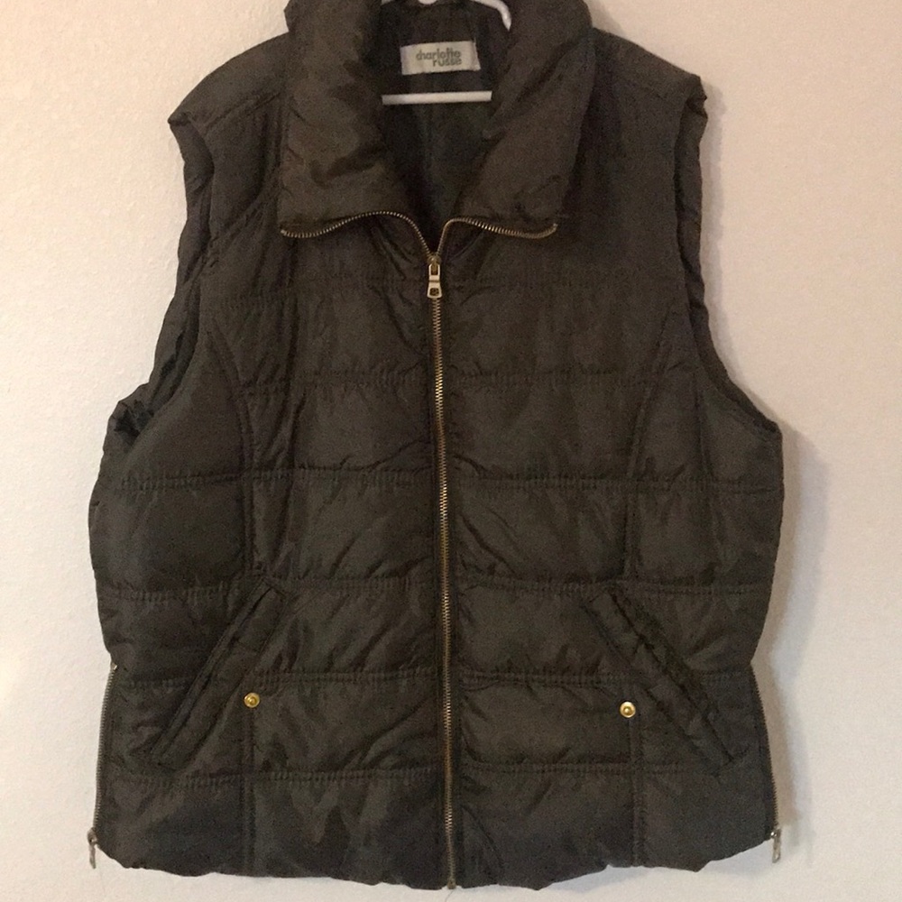 Olive Puffer Vest